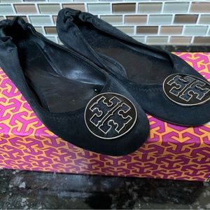 Tory Burch suede ballet flats